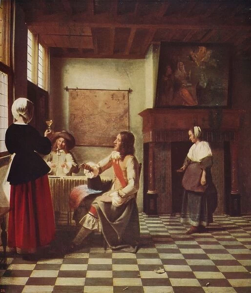 Interior of a Dutch House, c1658, (c1915). Artist: Pieter de Hooch