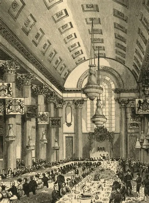 Framed Print : Interior of the Egyptian Hall, 1897. Creator: Unknown Framed Print : Interior of the Egyptian Hall, 1897. Creator: Unknown