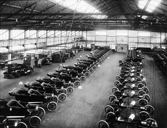 Framed Print : Interior of the Ford works, Trafford Park, Manchester, c1911-c1927 Framed Print : Interior of the Ford works, Trafford Park, Manchester, c1911-c1927