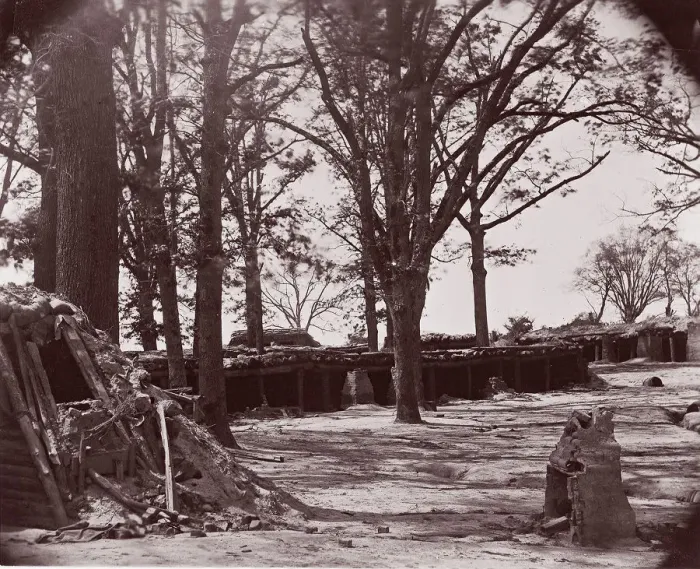 Framed Print : Interior of Fort Steadman, front of Petersburg, 1864. Creator: Tim O Sullivan Framed Print : Interior of Fort Steadman, front of Petersburg, 1864. Creator: Tim O Sullivan