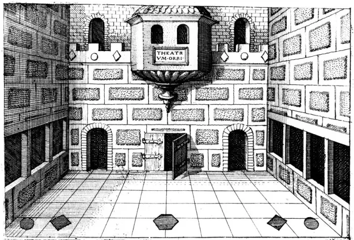 Framed Print : Interior of the Globe Theatre, Bankside, London, 1617-1619 Framed Print : Interior of the Globe Theatre, Bankside, London, 1617-1619