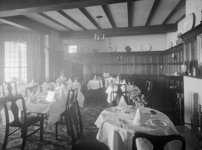 Framed Print : Interior, Gloster Hotel, Cowes, Isle of Wight, c1935. Creator: Kirk & Sons of Cowes Framed Print : Interior, Gloster Hotel, Cowes, Isle of Wight, c1935. Creator: Kirk & Sons of Cowes