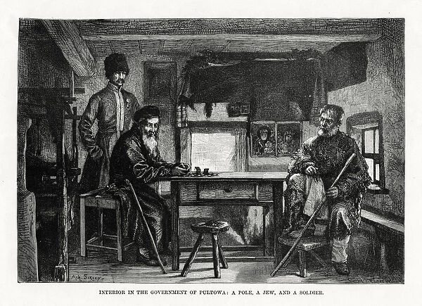 Interior in the Government of Pultowa, central Ukraine, 1879