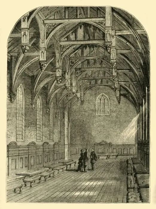 Framed Print : Interior of the Great Hall, Lambeth Palace, 1800, (c1878). Creator: Unknown Framed Print : Interior of the Great Hall, Lambeth Palace, 1800, (c1878). Creator: Unknown
