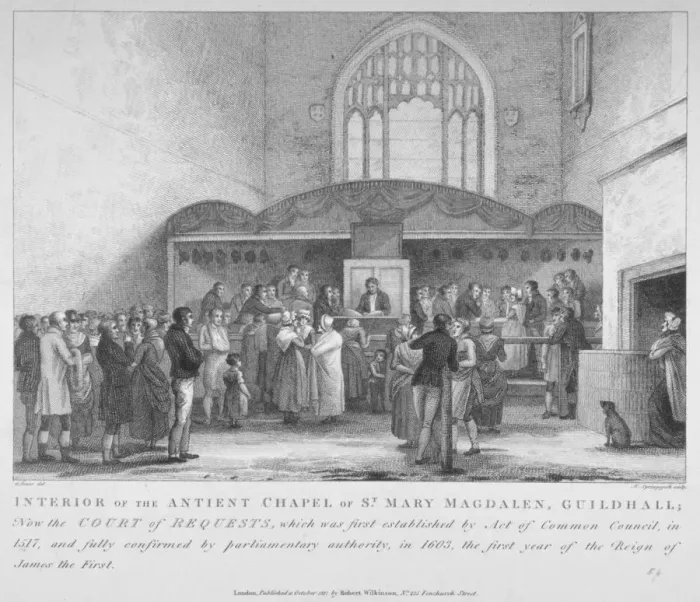 Framed Print : Interior of the Guildhall Chapel, City of London, 1817. Artist: M Springsguth Framed Print : Interior of the Guildhall Chapel, City of London, 1817. Artist: M Springsguth