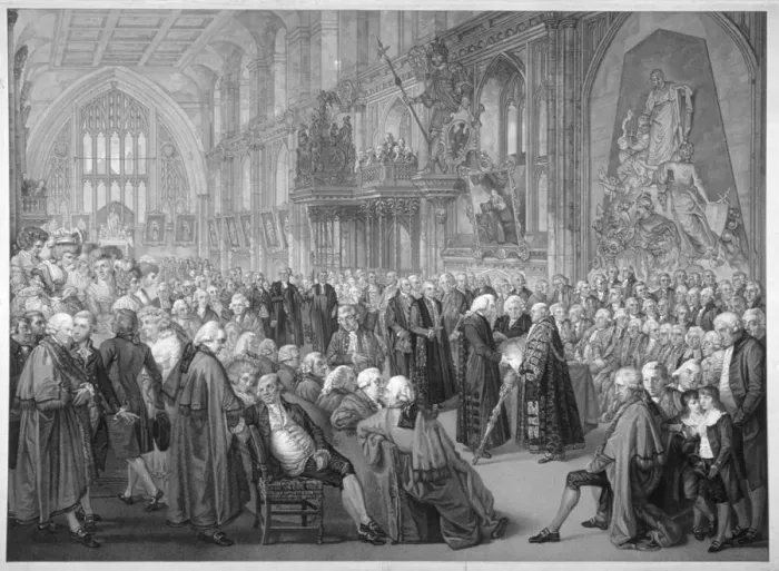 Framed Print : Interior of the Guildhall, City of London, 1782 Framed Print : Interior of the Guildhall, City of London, 1782