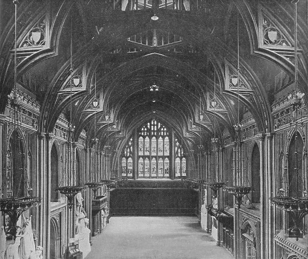 Interior of the Guildhall, City of London, c1904 (1906). Artist: Photochrom Co Ltd of London