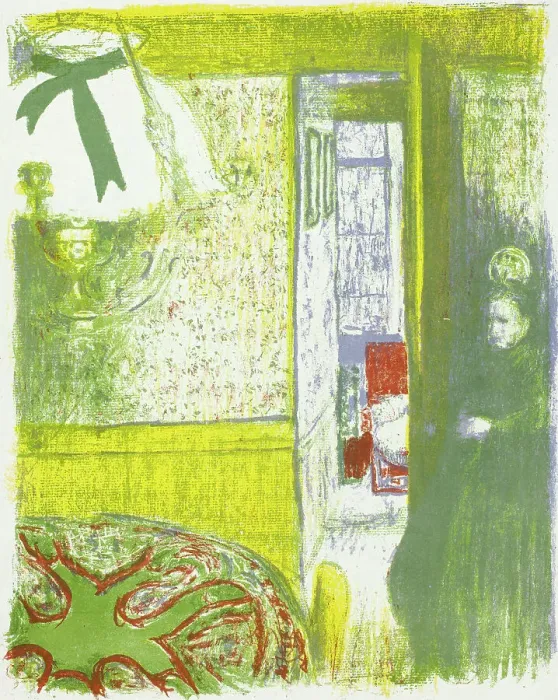 Framed Print : Interior with Hanging Lamp, 1899. Creator: Edouard Vuillard Framed Print : Interior with Hanging Lamp, 1899. Creator: Edouard Vuillard