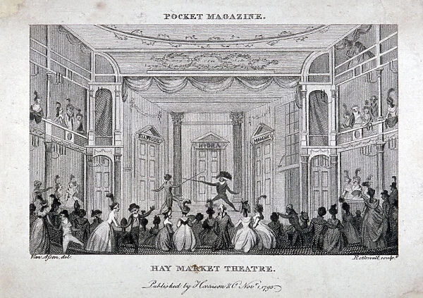 Interior of the Haymarket Theatre, London, 1795