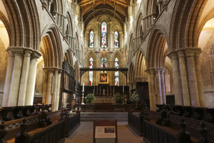 Framed Print : Interior of Hexham Abbey, Northumberland, 2010. Creator: Peter Thompson
