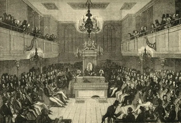 Framed Print : Interior of the House of Commons, 1834, (1881). Creator: Unknown Framed Print : Interior of the House of Commons, 1834, (1881). Creator: Unknown