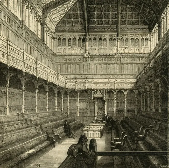 Framed Print : Interior of the House of Commons, 1875, (1881). Creator: Unknown