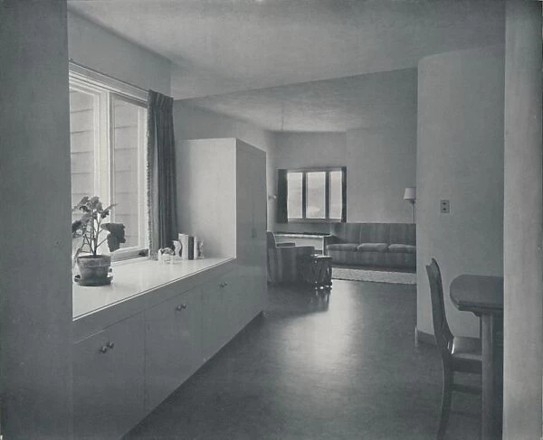 Interior - House at Fairfax, California by Francis Ellsworth Lloyd, 1942