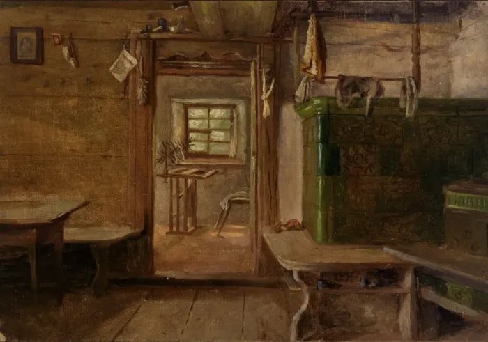 Framed Print : Interior of a House, n. d. Creator: Eliphalet Frazer Andrews Framed Print : Interior of a House, n. d. Creator: Eliphalet Frazer Andrews