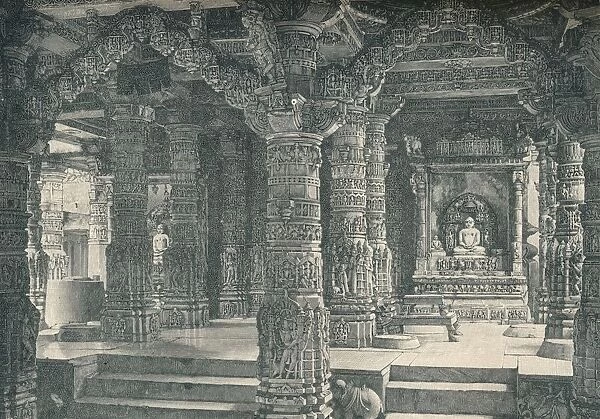 The Interior of a Jain Temple at Mount Abu in Rajputana, c1903, (1904)
