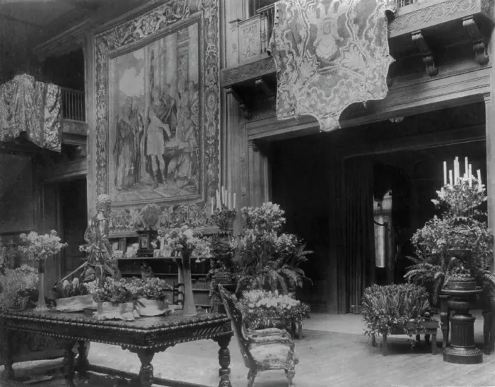 Framed Print : Interior of John R. McLean House, 1500 I St. N.W. Washington, D.C. c1907. Creator: Frances Benjamin Johnston Framed Print : Interior of John R. McLean House, 1500 I St. N.W. Washington, D.C. c1907. Creator: Frances Benjamin Johnston