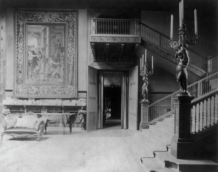 Framed Print : Interior of John R. McLean House, 1500 I St. N.W. Washington, D.C. c1907. Creator: Frances Benjamin Johnston