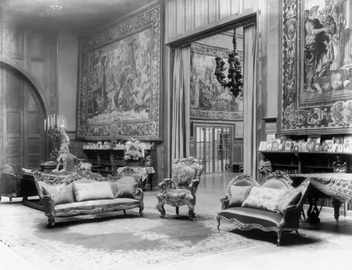 Framed Print : Interior of John R. McLean House, 1500 I St. N.W. Washington, D.C. c1907. Creator: Frances Benjamin Johnston Framed Print : Interior of John R. McLean House, 1500 I St. N.W. Washington, D.C. c1907. Creator: Frances Benjamin Johnston
