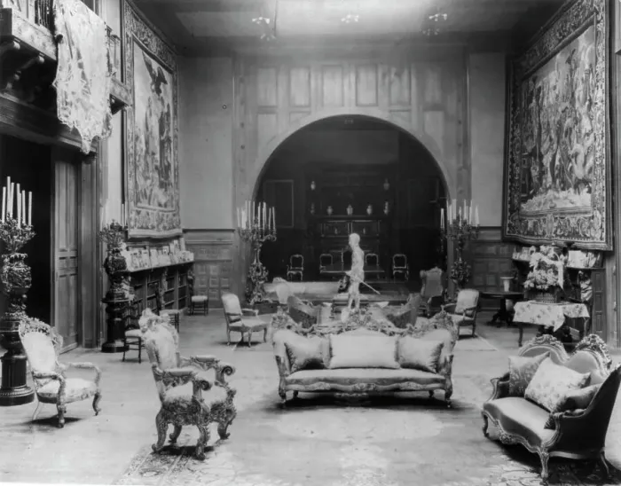 Framed Print : Interior of John R. McLean House, 1500 I St. N.W. Washington, D.C. c1907. Creator: Frances Benjamin Johnston Framed Print : Interior of John R. McLean House, 1500 I St. N.W. Washington, D.C. c1907. Creator: Frances Benjamin Johnston