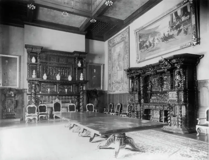 Framed Print : Interior of John R. McLean House, 1500 I St. N.W. Washington, D.C. c1907. Creator: Frances Benjamin Johnston Framed Print : Interior of John R. McLean House, 1500 I St. N.W. Washington, D.C. c1907. Creator: Frances Benjamin Johnston