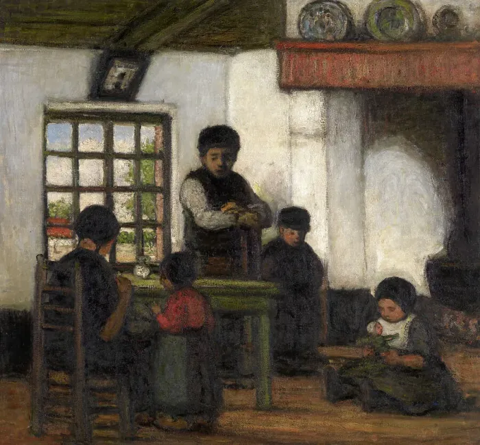 Framed Print : Interior in the Kempen, 1922. Creator: Jakob Smits Framed Print : Interior in the Kempen, 1922. Creator: Jakob Smits