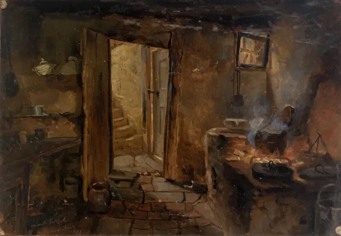 Framed Print : Interior of a Kitchen, n. d. Creator: Eliphalet Frazer Andrews Framed Print : Interior of a Kitchen, n. d. Creator: Eliphalet Frazer Andrews
