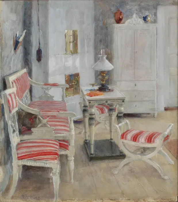 Framed Print : Interior, Koivuniemi, 1899. Creator: Venny Soldan-Brofeldt Framed Print : Interior, Koivuniemi, 1899. Creator: Venny Soldan-Brofeldt