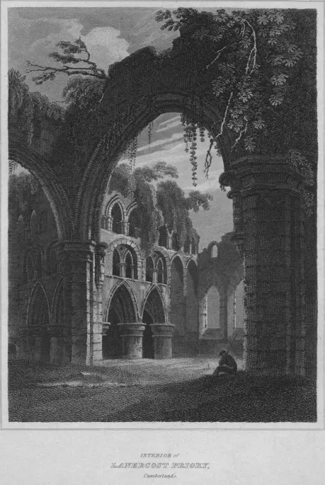 Framed Print : Interior of Lanercost Priory, Cumberland, 1814. Artist: John Greig Framed Print : Interior of Lanercost Priory, Cumberland, 1814. Artist: John Greig