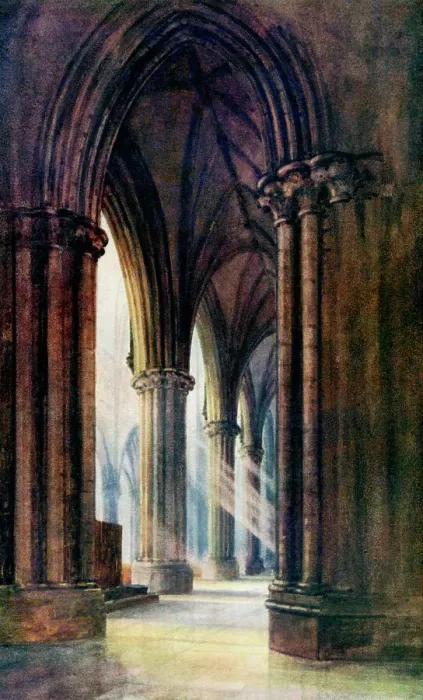 Framed Print : Interior of Lincoln Cathedral, 1924-1926. Artist: FP Dickinson Framed Print : Interior of Lincoln Cathedral, 1924-1926. Artist: FP Dickinson