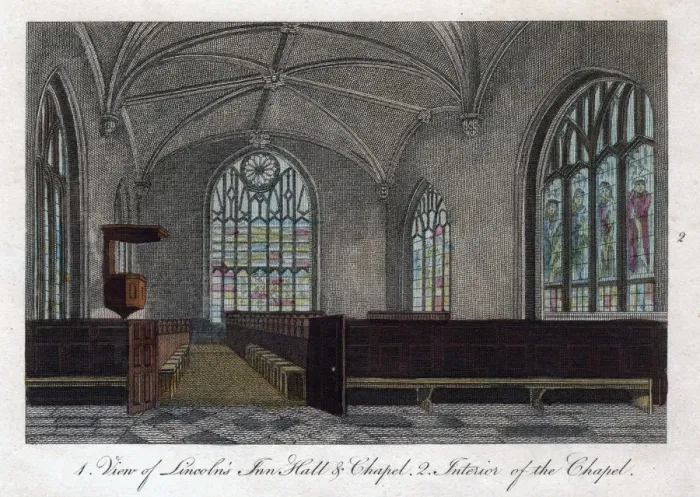 Framed Print : Interior of Lincolns Inn Chapel, London, 1811. Artist: Pals Framed Print : Interior of Lincolns Inn Chapel, London, 1811. Artist: Pals