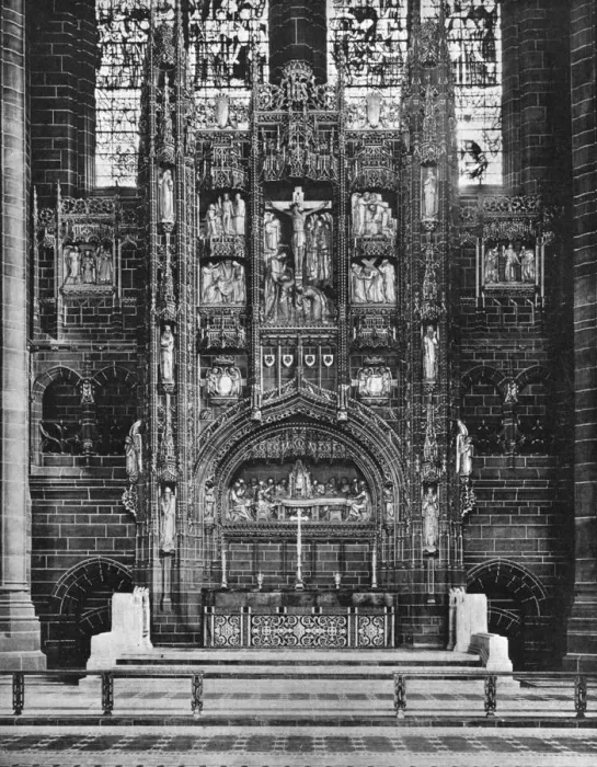 Framed Print : Interior of Liverpool Cathedral, 1924-1926. Artist: Stewart Bale Framed Print : Interior of Liverpool Cathedral, 1924-1926. Artist: Stewart Bale