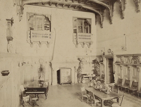Interior of the Manor house at the Muromtsevo Estate, before 1909