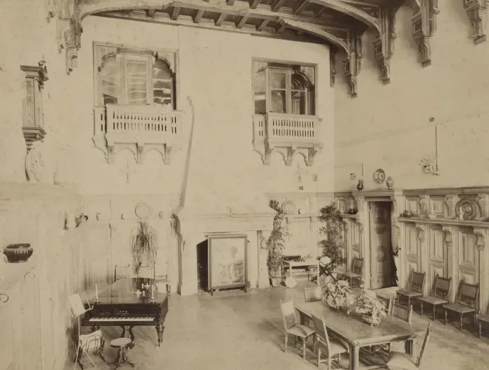 Framed Print : Interior of the Manor house at the Muromtsevo Estate, before 1909 Framed Print : Interior of the Manor house at the Muromtsevo Estate, before 1909