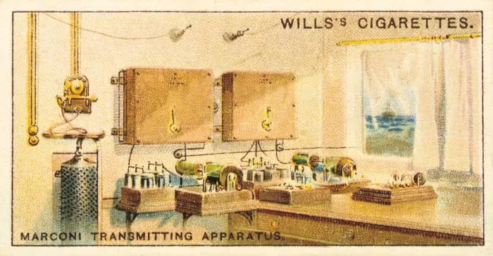 Framed Print : Interior of a Marconi radio transmitting station, 1915 Framed Print : Interior of a Marconi radio transmitting station, 1915