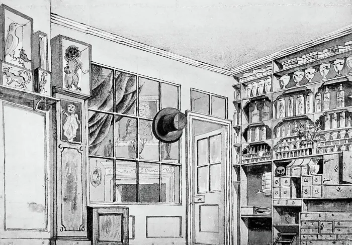 Framed Print : An interior of Marshalls, a famous dentist's shop near Berwick Street, Soho, 1789. Creator: Unknown. An interior of Marshalls, a famous dentist's shop near Berwick Street, Soho, 1789. Creator: Unknown Framed Print : An interior of Marshalls, a famous dentist's shop near Berwick Street, Soho, 1789. Creator: Unknown. An interior of Marshalls, a famous dentist's shop near Berwick Street, Soho, 1789. Creator: Unknown