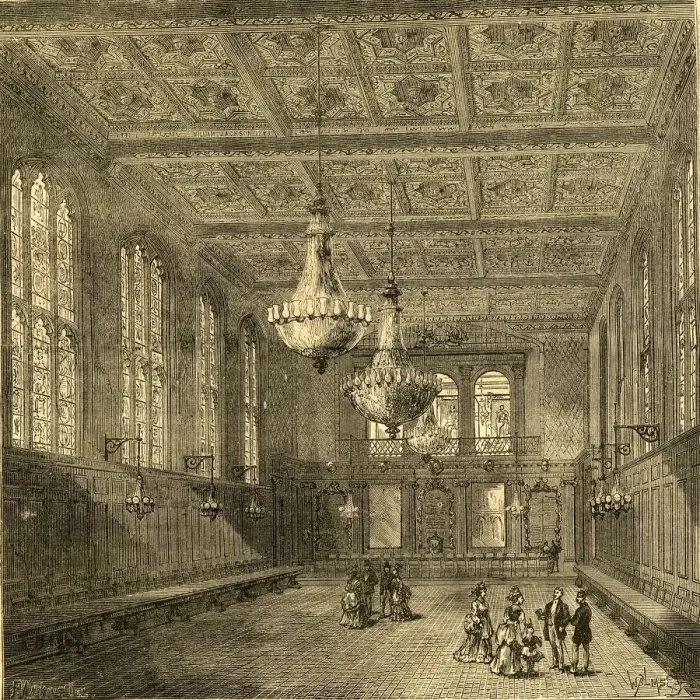 Framed Print : Interior of Merchant Taylors Hall, 1897. Creator: Unknown Framed Print : Interior of Merchant Taylors Hall, 1897. Creator: Unknown