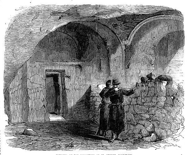 Interior of the Monastery of St. George, Balaclava, 1856. Creator: Unknown