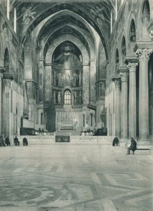 Framed Print : Interior of Monreale Cathedral, Sicily, Italy, 1927. Artist: Eugen Poppel Framed Print : Interior of Monreale Cathedral, Sicily, Italy, 1927. Artist: Eugen Poppel