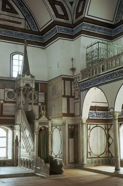 Interior of the mosque at Acre