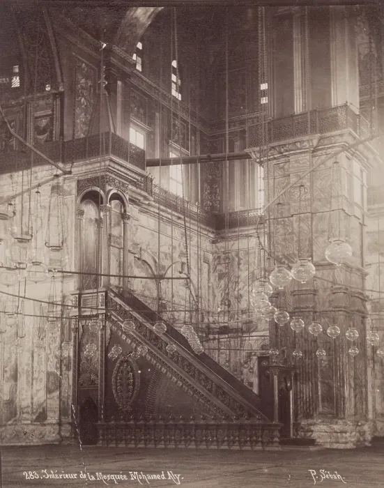 Framed Print : Interior of the Mosque of Mohammed Ali, Cairo, 19th century. Creator: Pascal Sebah Framed Print : Interior of the Mosque of Mohammed Ali, Cairo, 19th century. Creator: Pascal Sebah