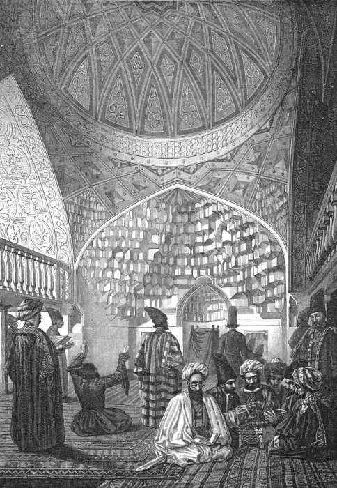 Framed Print : Interior of a Mosque in Turkestan; Notes on Western Turkistan, 1875. Creator: Unknown Framed Print : Interior of a Mosque in Turkestan; Notes on Western Turkistan, 1875. Creator: Unknown