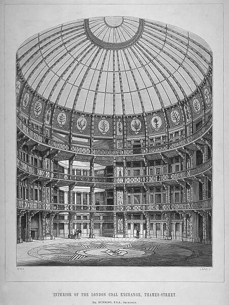 Interior of the New Coal Exchange, Lower Thames Street, City of London, 1849. Artist