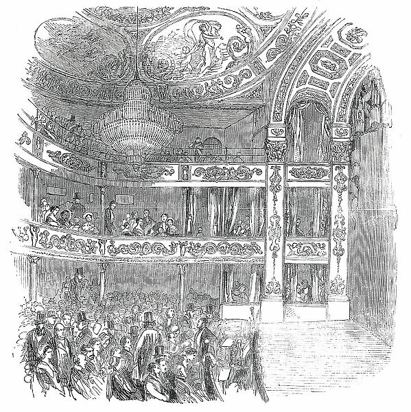 Interior of the New Olympic Theatre, Strand, 1850. Creator: Unknown