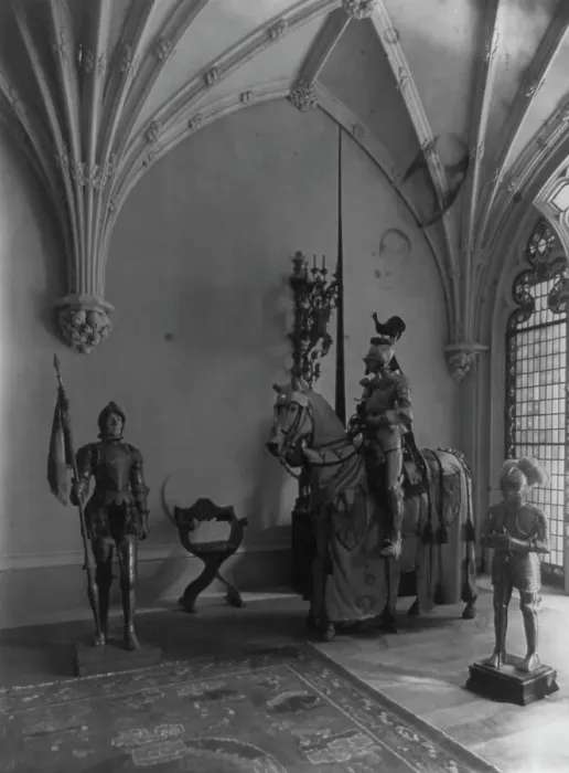Framed Print : Interior of O.H.P. Belmont house, New York City, between 1909 and 1927. Creator: Frances Benjamin Johnston Framed Print : Interior of O.H.P. Belmont house, New York City, between 1909 and 1927. Creator: Frances Benjamin Johnston