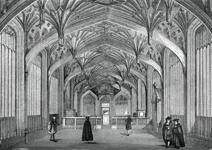 Framed Print : Interior, Oxford University, c18th century, (1870) Framed Print : Interior, Oxford University, c18th century, (1870)