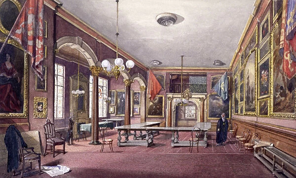 Interior of Painter-Stainers Hall, London, 1888. Artist: John Crowther