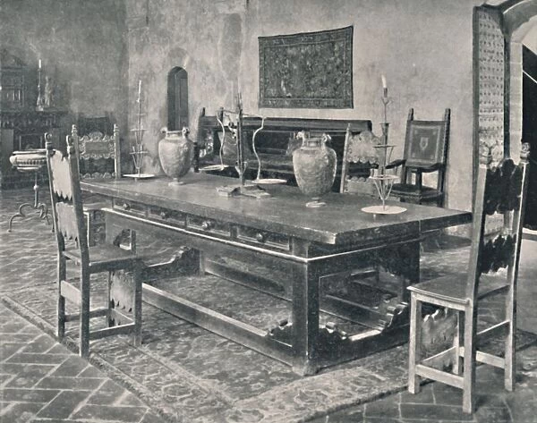 Interior, Palazzo Davanzati - With 15th Century Table from Parma or Modena District, 1928