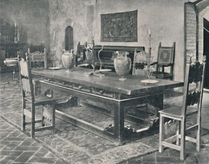 Framed Print : Interior, Palazzo Davanzati - With 15th Century Table from Parma or Modena District, 1928 Framed Print : Interior, Palazzo Davanzati - With 15th Century Table from Parma or Modena District, 1928