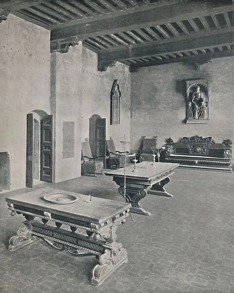 Interior Palazzo Davanzati, Florence. With Two 16th Century Tables, 1928