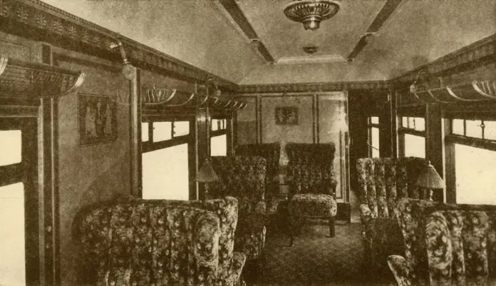 Framed Print : Interior of Pullman Car, Marjorie, Southern Railway, 1930. Creator: Unknown Framed Print : Interior of Pullman Car, Marjorie, Southern Railway, 1930. Creator: Unknown